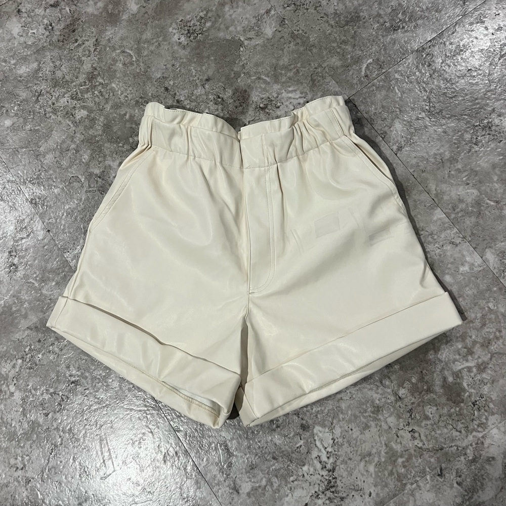 Buddy Love vegan leather shorts